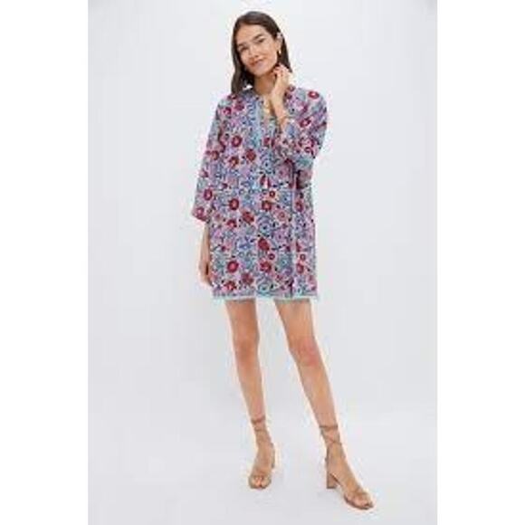 TUCKERNUCK BEACH Mauve and Rose Wildflower Bondi Coverup Size XL NWT - Picture 4 of 6